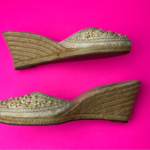 Steve Madden Women’s Beautiful Bommbay Slip On Wedge Espadrille Sandals Size 10B - Picture 5 of 7